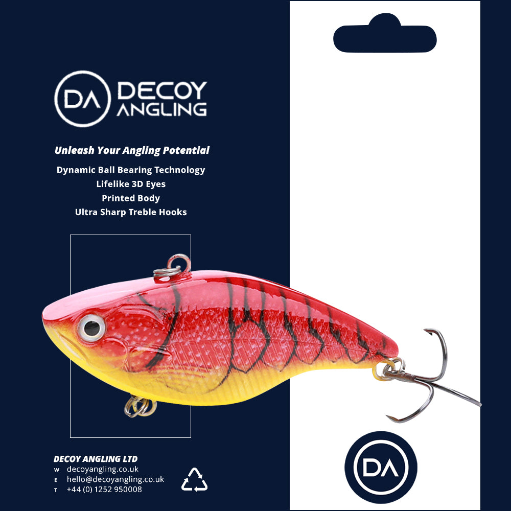 Large Hot Cray Swimbait Sinking Lure (70mm) - 3 Pack - Decoy Angling