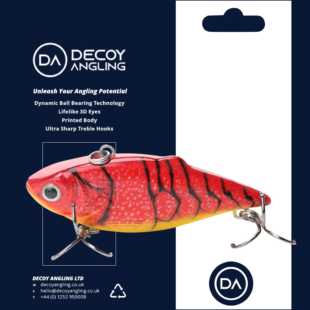 Small Hot Cray Swimbait Sinking Lure (64mm) - 3 Pack - Decoy Angling