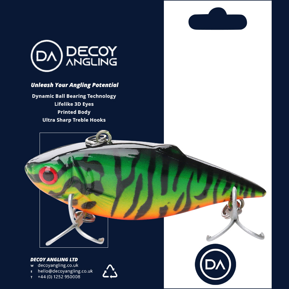 Small Hot Perch Swimbait Sinking Lure (64mm) - Decoy Angling