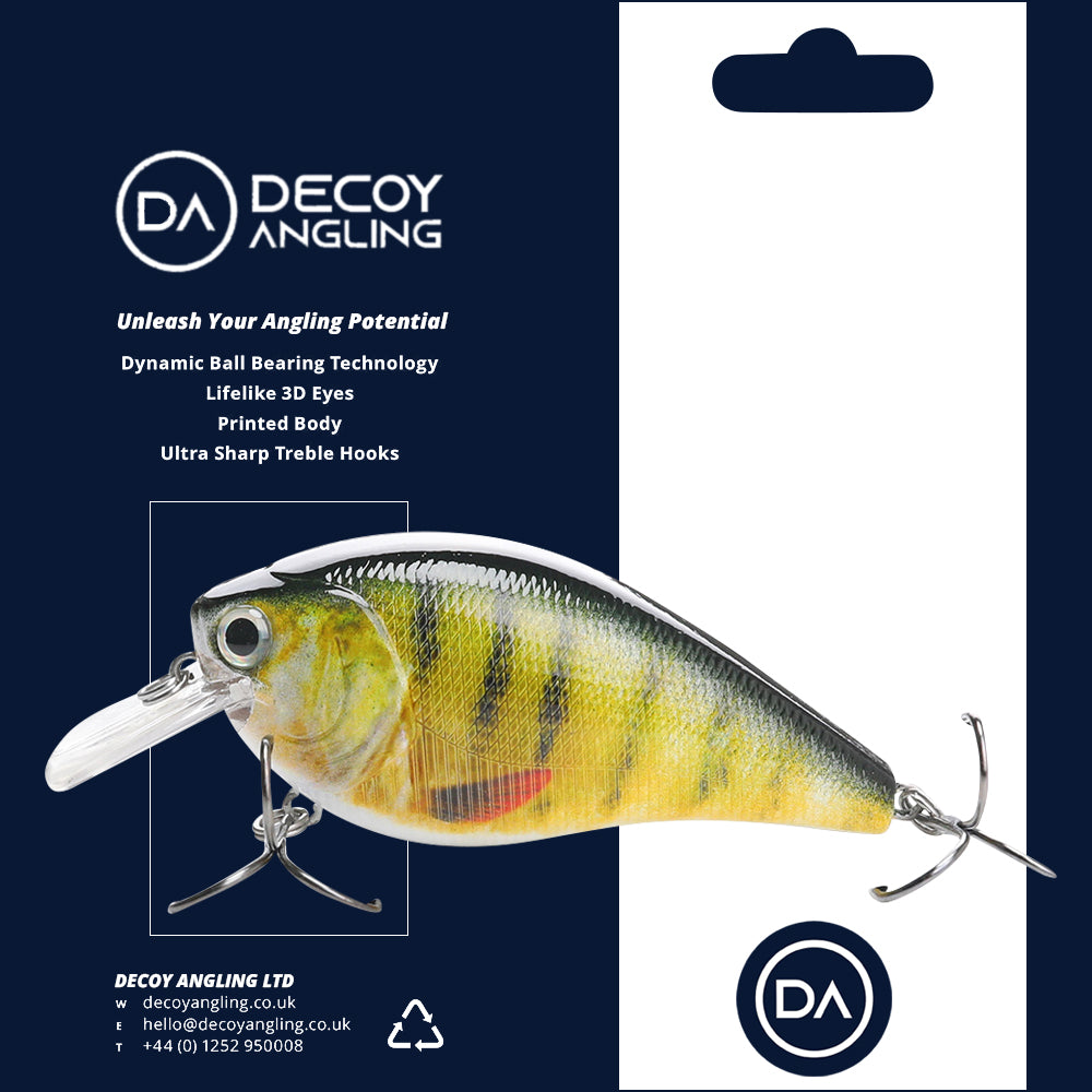 Large Perch Crankbait Floating Lure (82mm) - 3 Pack - Decoy Angling