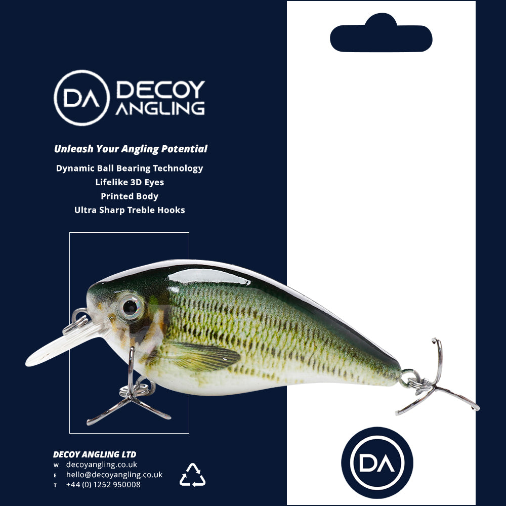 Medium Bass Crankbait Floating Lure (75mm) - Decoy Angling