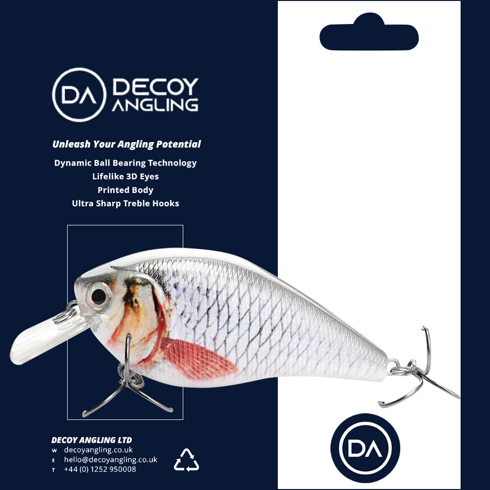 Large Roach Crankbait Floating Lure (82mm) - 3 Pack - Decoy Angling