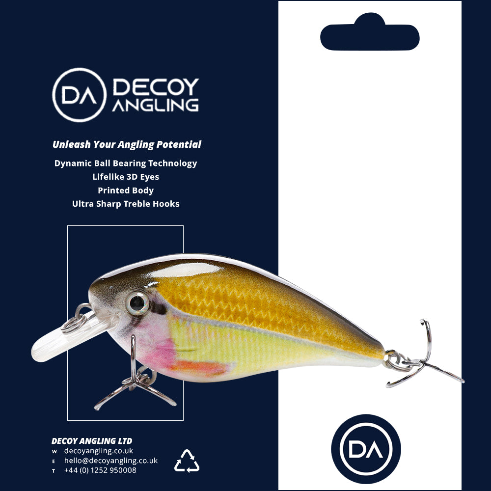 Medium Rainbow Crankbait Floating Lure (75mm) - Decoy Angling