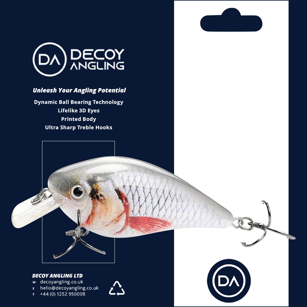Medium Roach Crankbait Floating Lure (75mm) - 3 Pack - Decoy Angling