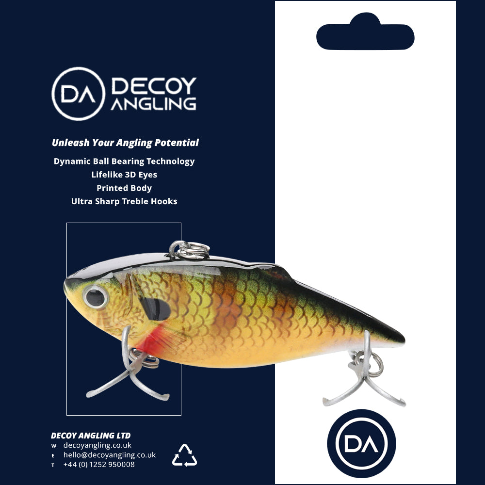 Small Perch Swimbait Sinking Lure (64mm) - 3 Pack - Decoy Angling