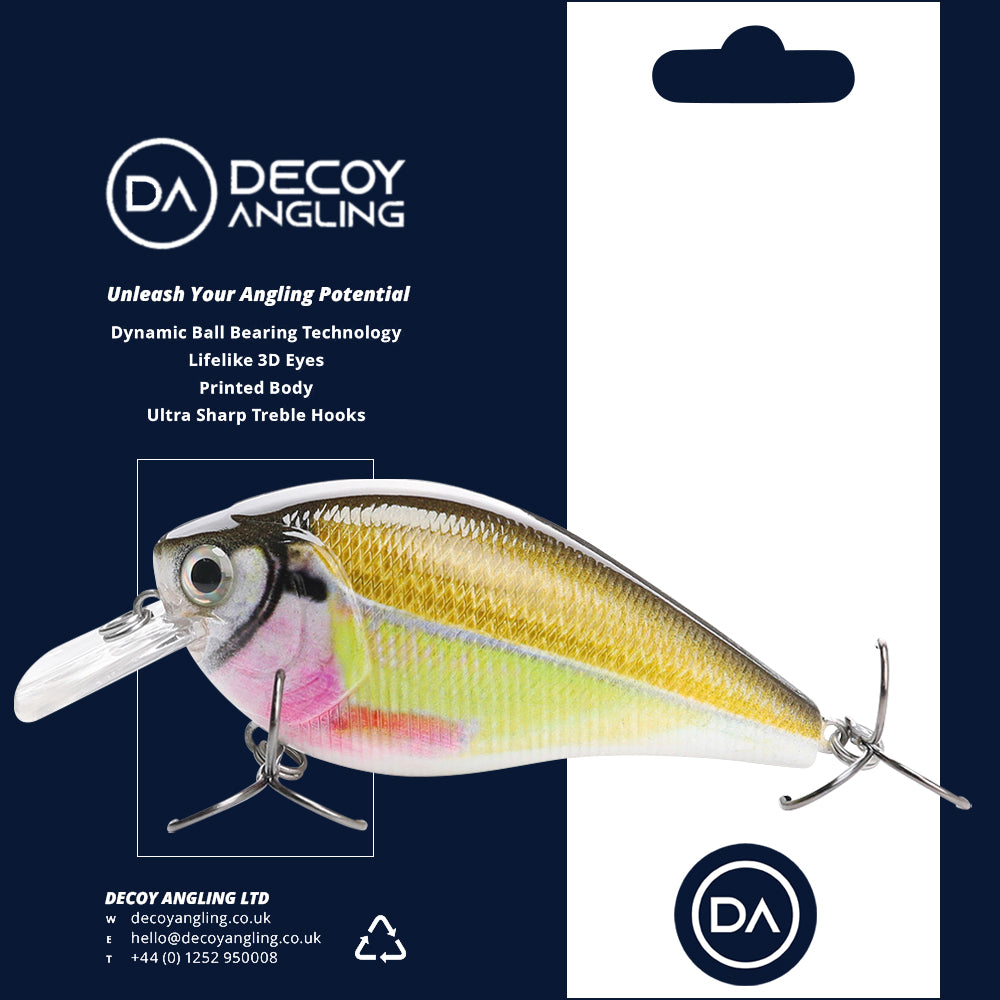 Large Rainbow Crankbait Floating Lure (82mm) - 3 Pack - Decoy Angling