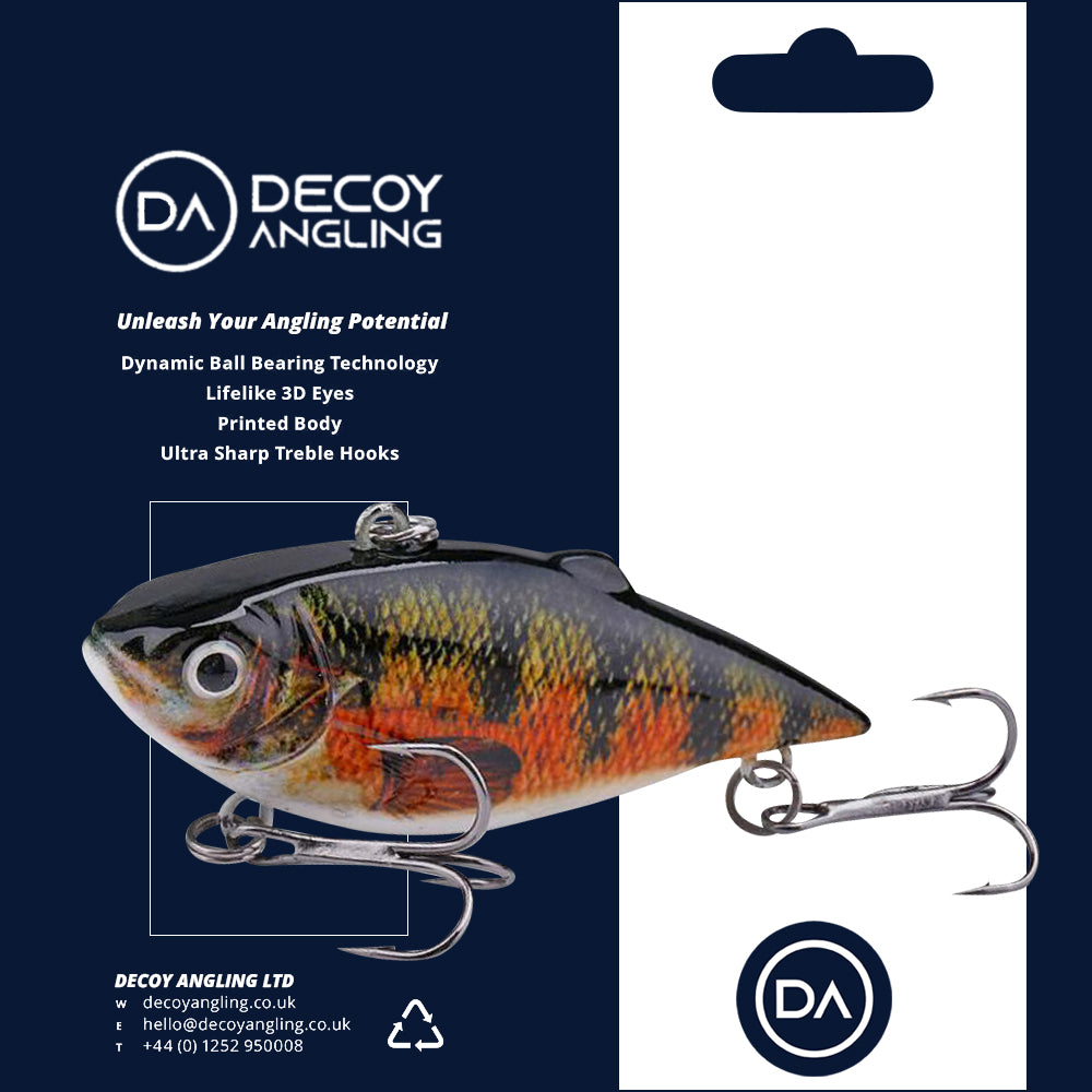 Small Deep Perch Swimbait Sinking Lure (64mm) - 3 Pack - Decoy Angling