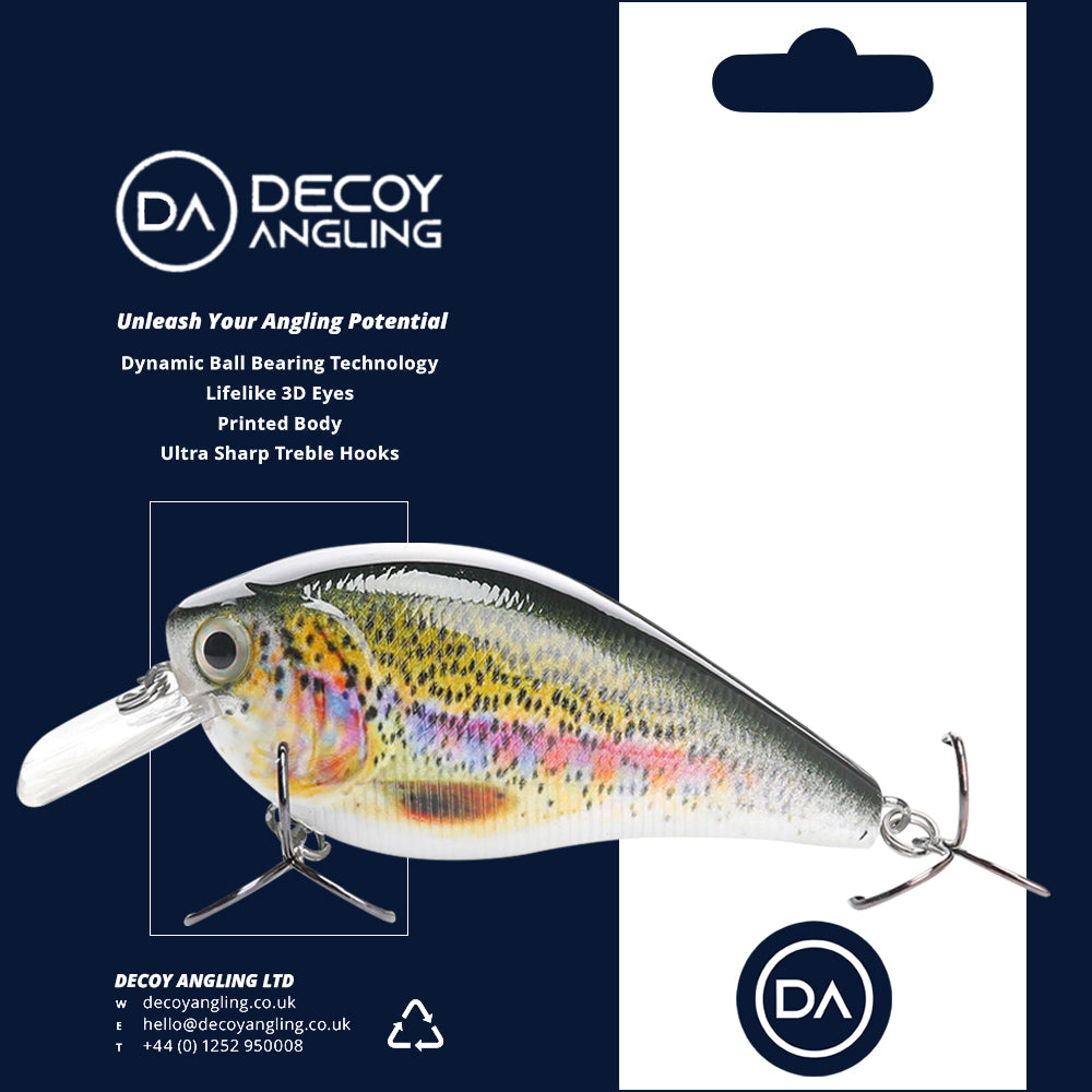 Large Rainbow Trout Crankbait Floating Lure (82mm) - 3 Pack - Decoy Angling