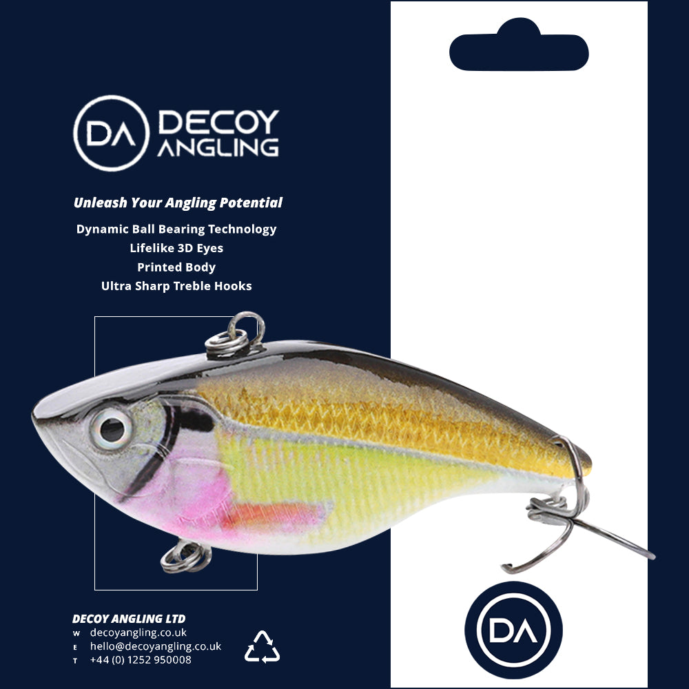 Large Rainbow Swimbait Sinking Lure (70mm) - 3 Pack - Decoy Angling