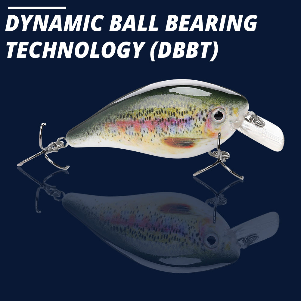 Medium Rainbow Trout Crankbait Floating Lure (75mm) - Decoy Angling