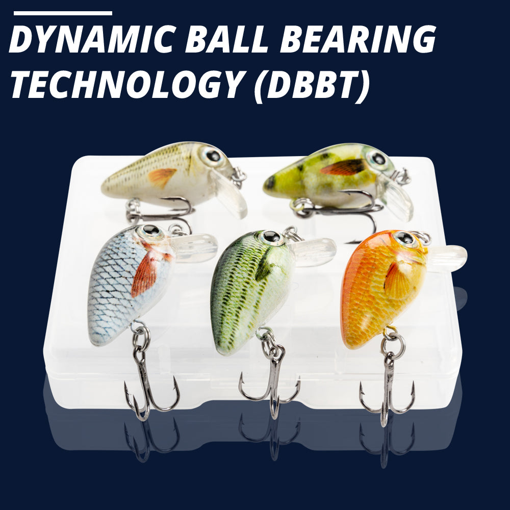 Micro Naturalz Mixed Crankbait Floating Lure (28mm) - 5 Pack - Decoy Angling