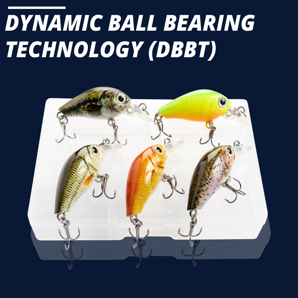 X Small Typhoon Mixed Crankbait Floating Lure (36mm) - 5 Pack - Decoy Angling