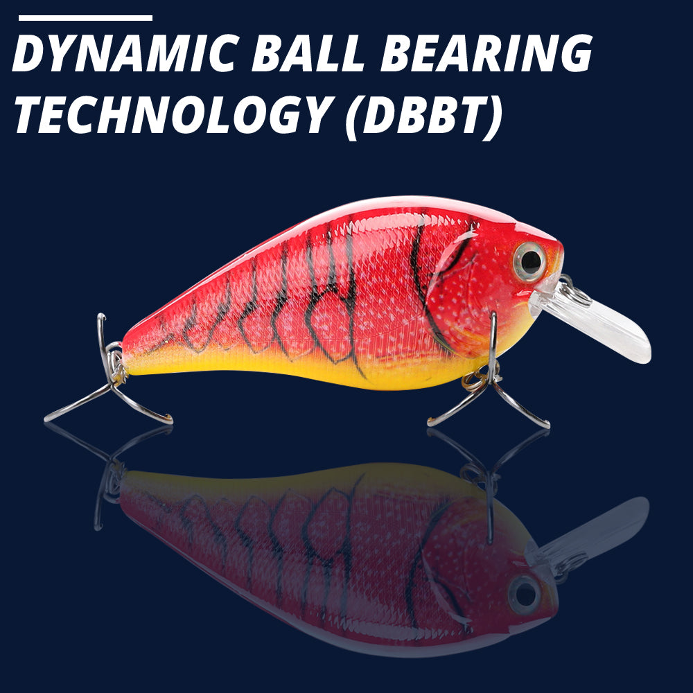 Large Hot Cray Crankbait Floating Lure (82mm) - 3 Pack - Decoy Angling
