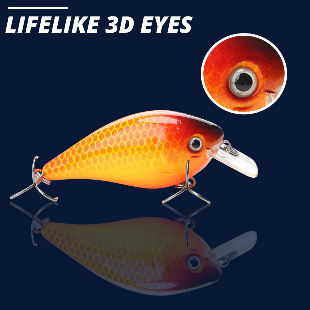 Medium Koi Crankbait Floating Lure (75mm) - 3 Pack - Decoy Angling