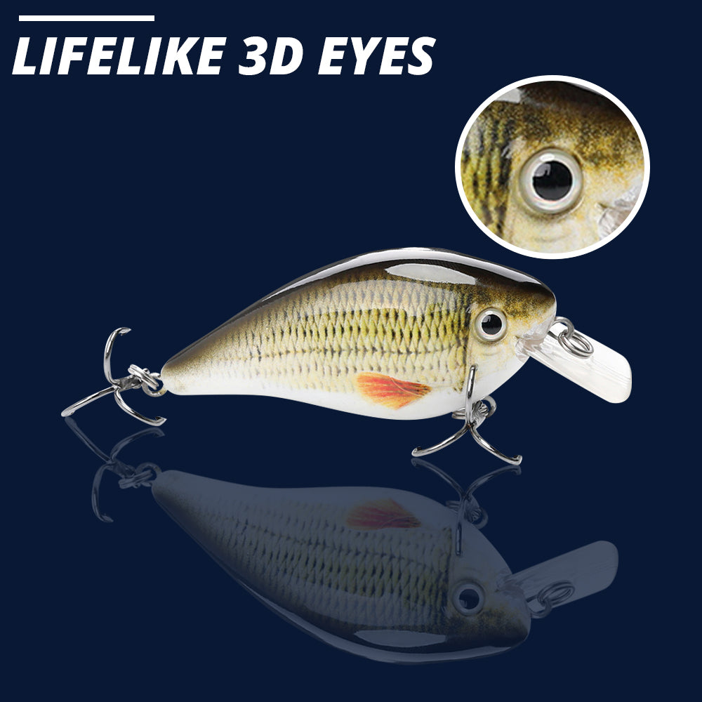 Medium Rudd Crankbait Floating Lure (75mm) - 3 Pack - Decoy Angling