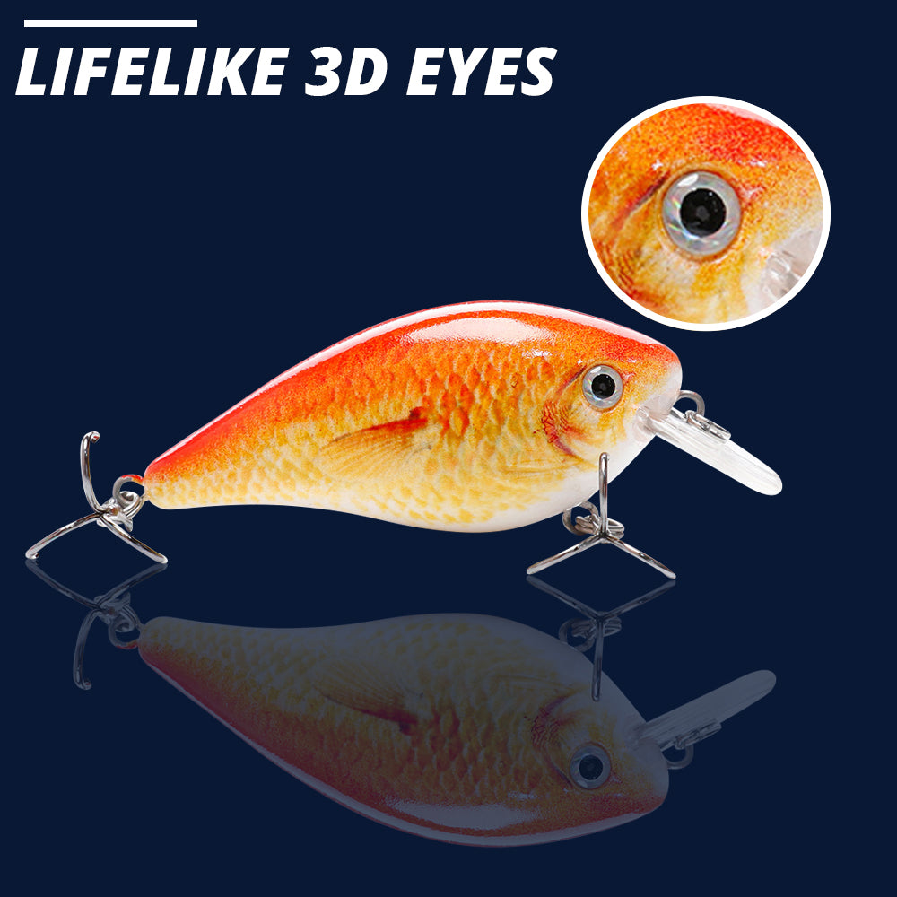 Medium Goldfish Crankbait Floating Lure (75mm) - Decoy Angling
