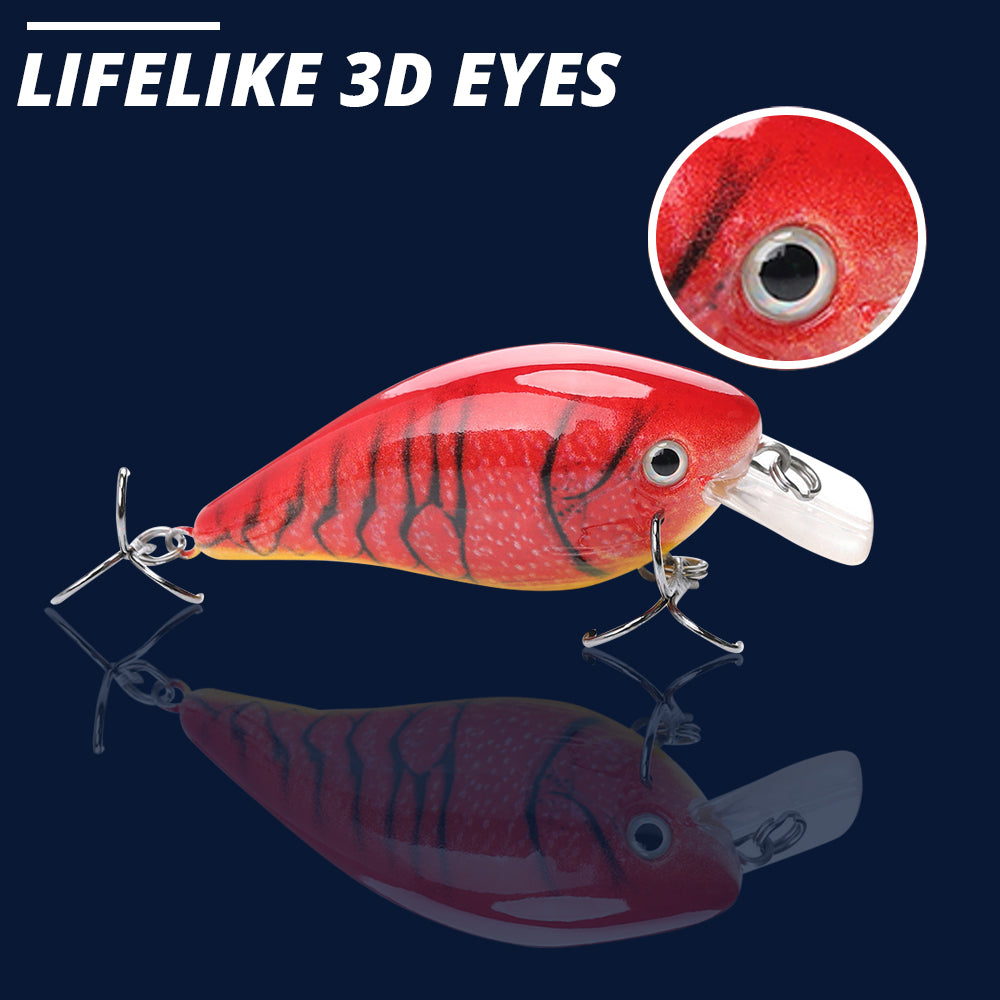 Medium Hot Cray Crankbait Floating Lure (75mm) - Decoy Angling