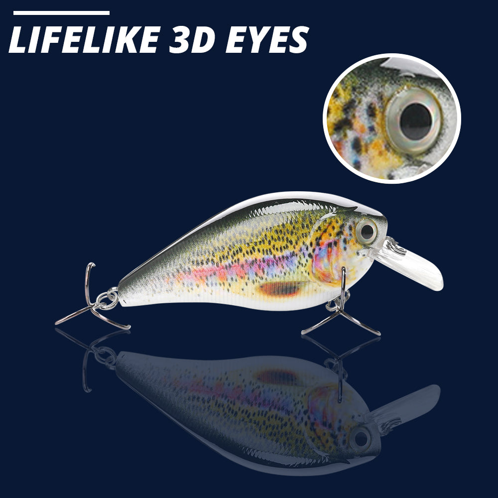 Large Rainbow Trout Crankbait Floating Lure (82mm) - Decoy Angling