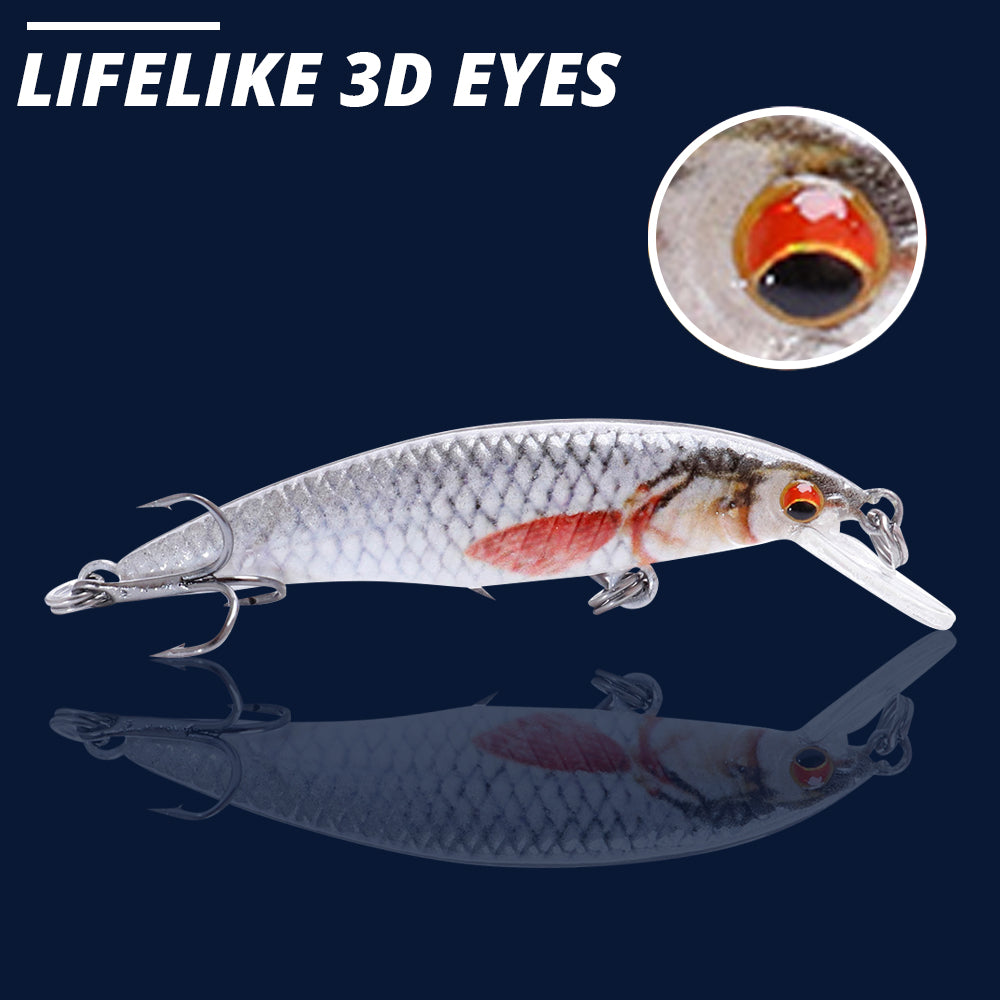 Small Roach Crankbait Floating Lure (50mm) - 3 Pack - Decoy Angling