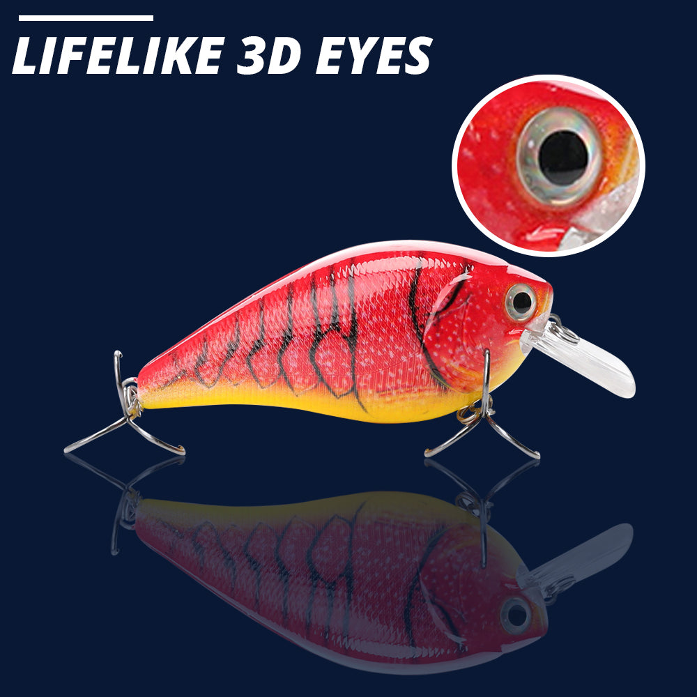Large Hot Cray Crankbait Floating Lure (82mm) - Decoy Angling