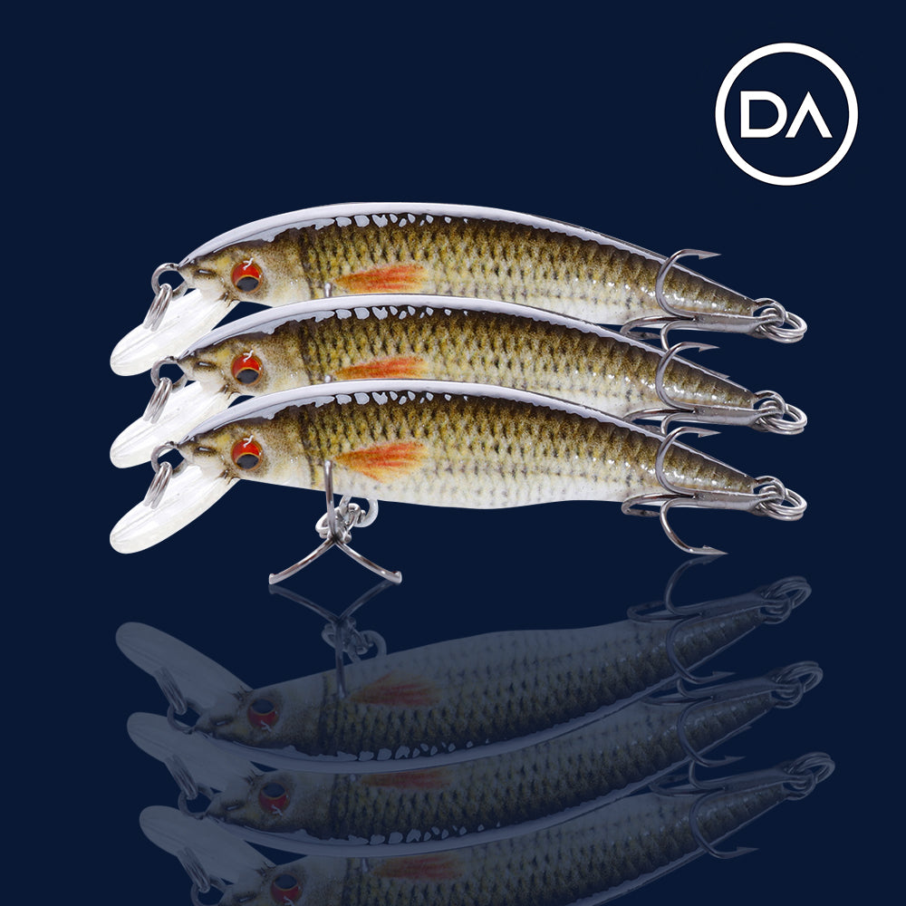Small Rudd Crankbait Floating Lure (50mm) - 3 Pack - Decoy Angling