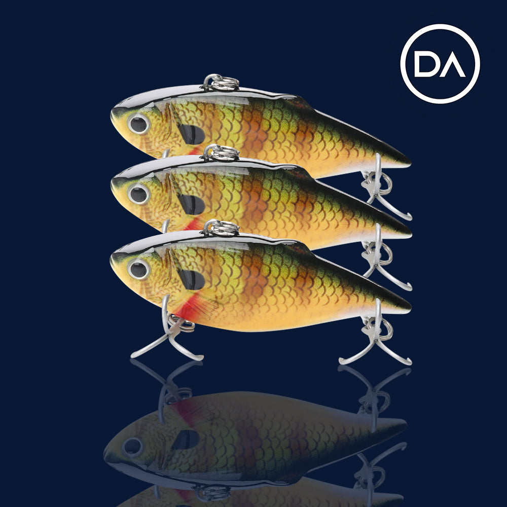 Small Perch Swimbait Sinking Lure (64mm) - 3 Pack - Decoy Angling