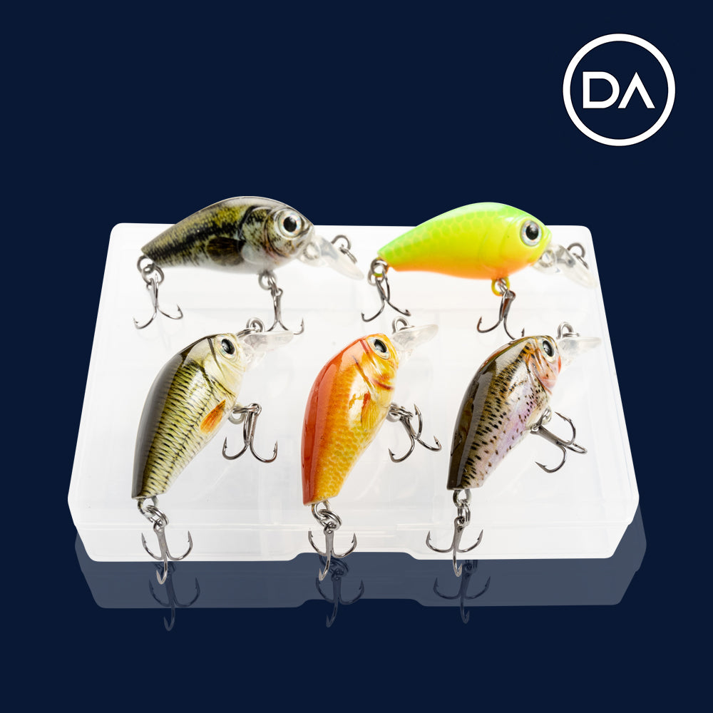 X Small Typhoon Mixed Crankbait Floating Lure (36mm) - 5 Pack - Decoy Angling