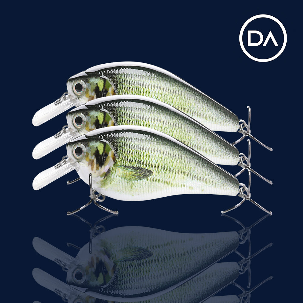 Large Bass Crankbait Floating Lure (82mm) - 3 Pack - Decoy Angling
