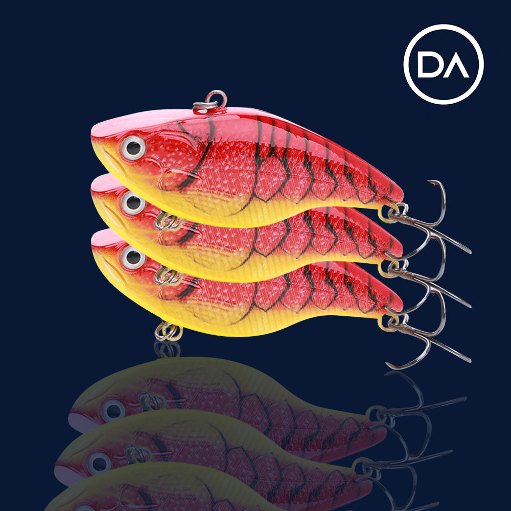 Large Hot Cray Swimbait Sinking Lure (70mm) - 3 Pack - Decoy Angling