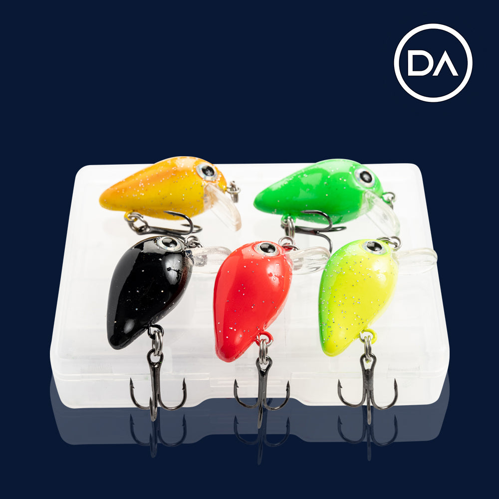 Micro Neo Mixed Crankbait Floating Lure (28mm) - 5 Pack - Decoy Angling