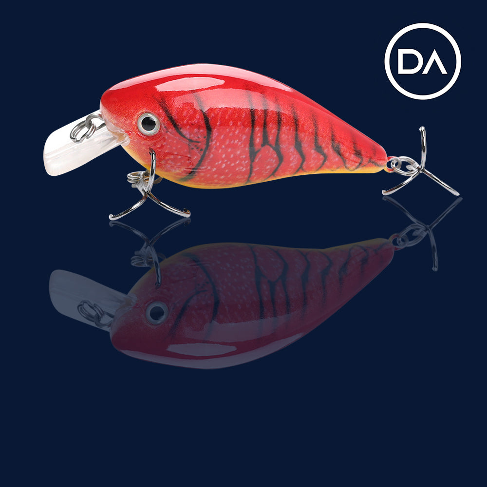 Medium Hot Cray Crankbait Floating Lure (75mm) - Decoy Angling