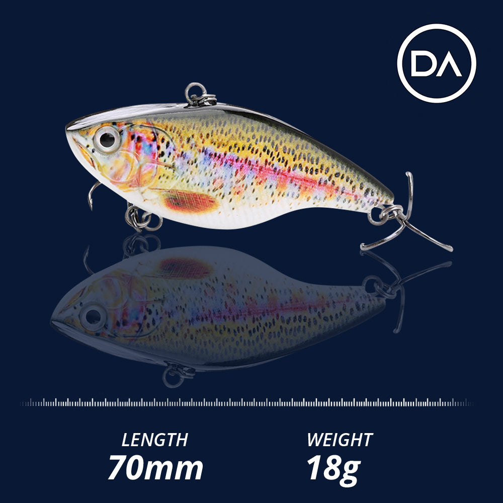 Large Rainbow Trout Swimbait Sinking Lure (70mm) - Decoy Angling