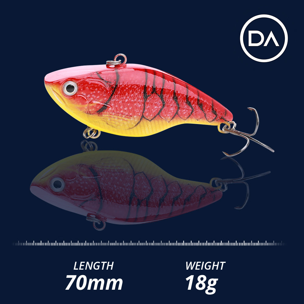 Large Hot Cray Swimbait Sinking Lure (70mm) - 3 Pack - Decoy Angling