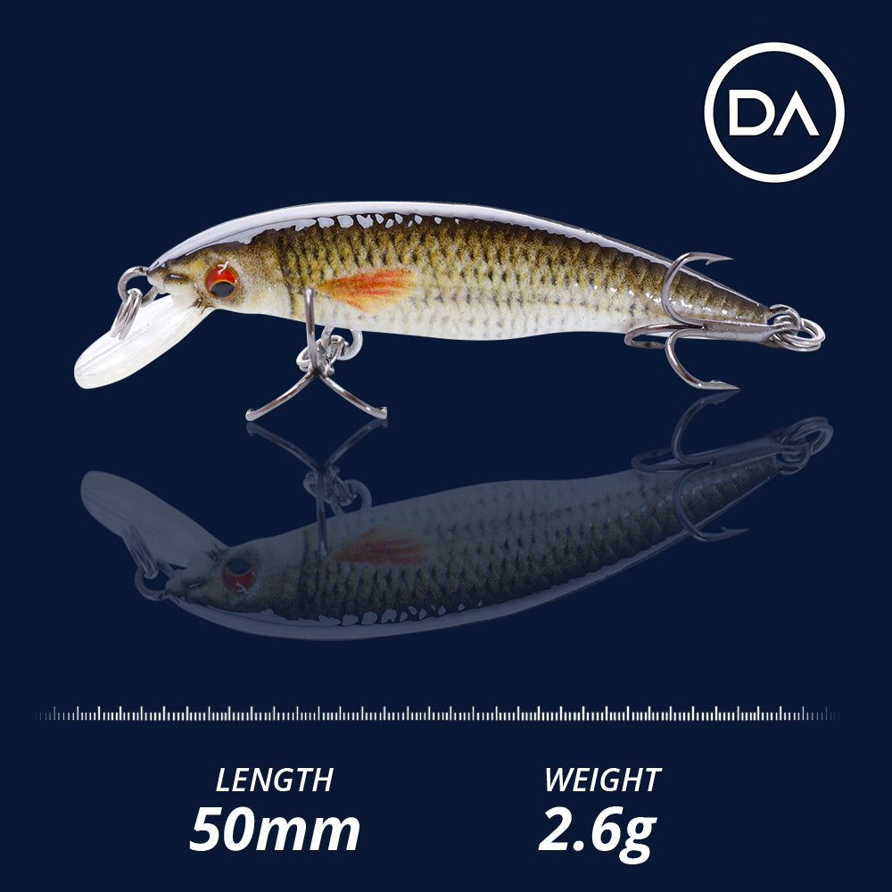 Small Rudd Crankbait Floating Lure (50mm) - 3 Pack - Decoy Angling