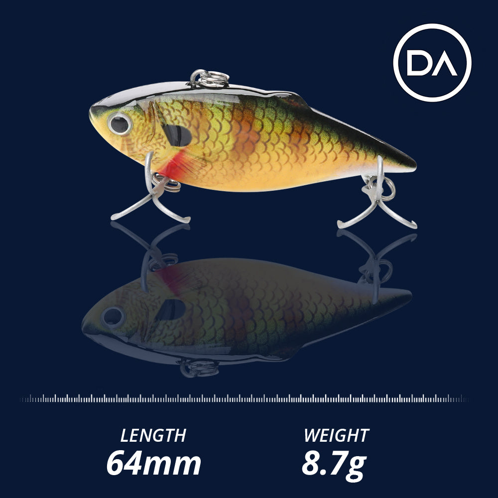 Small Perch Swimbait Sinking Lure (64mm) - 3 Pack - Decoy Angling