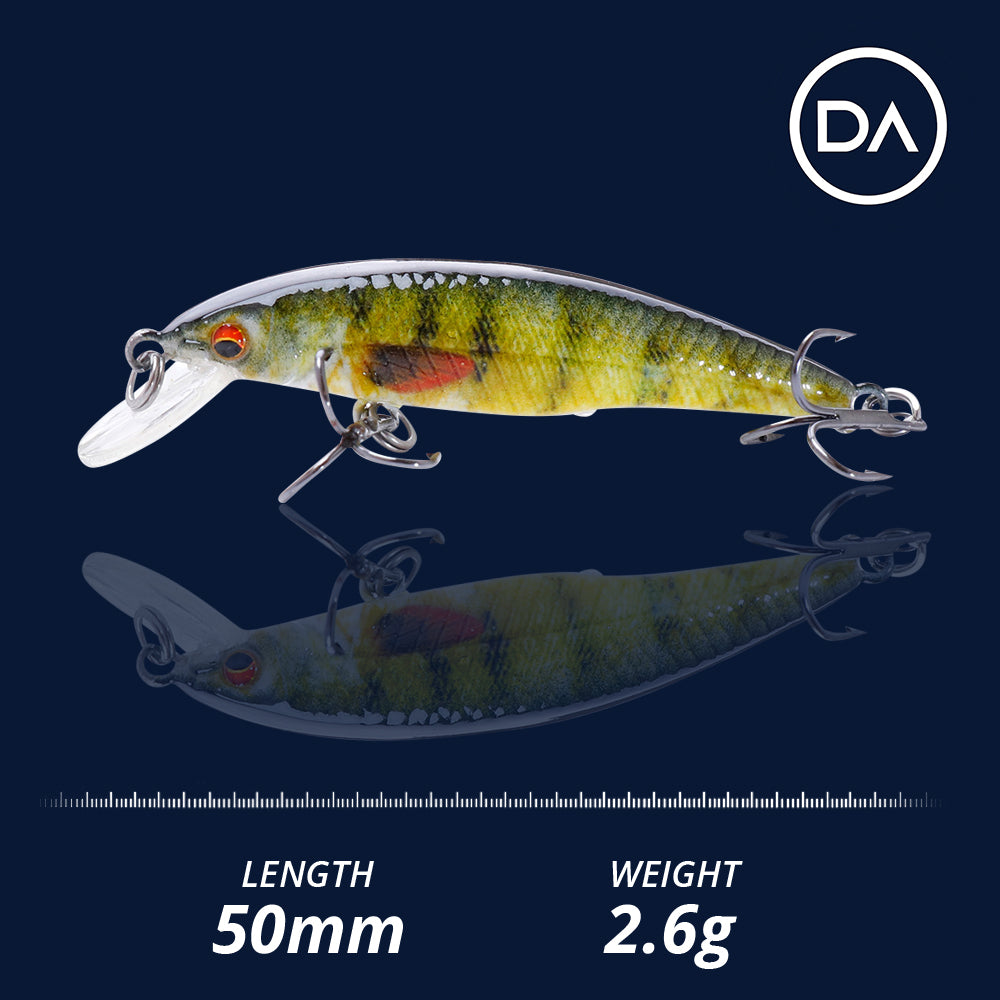 Small Perch Crankbait Floating Lure (50mm) - Decoy Angling
