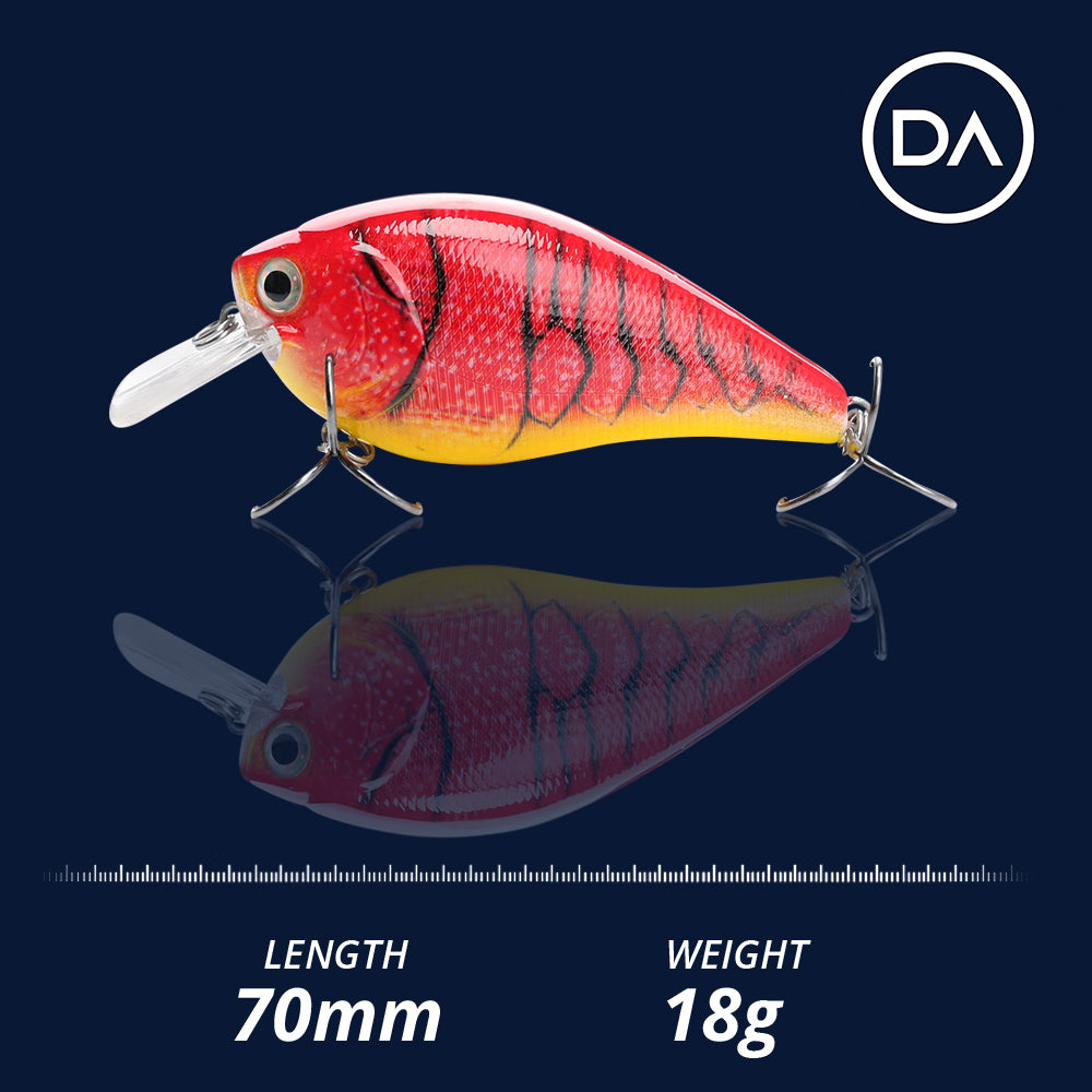 Large Hot Cray Crankbait Floating Lure (82mm) - Decoy Angling