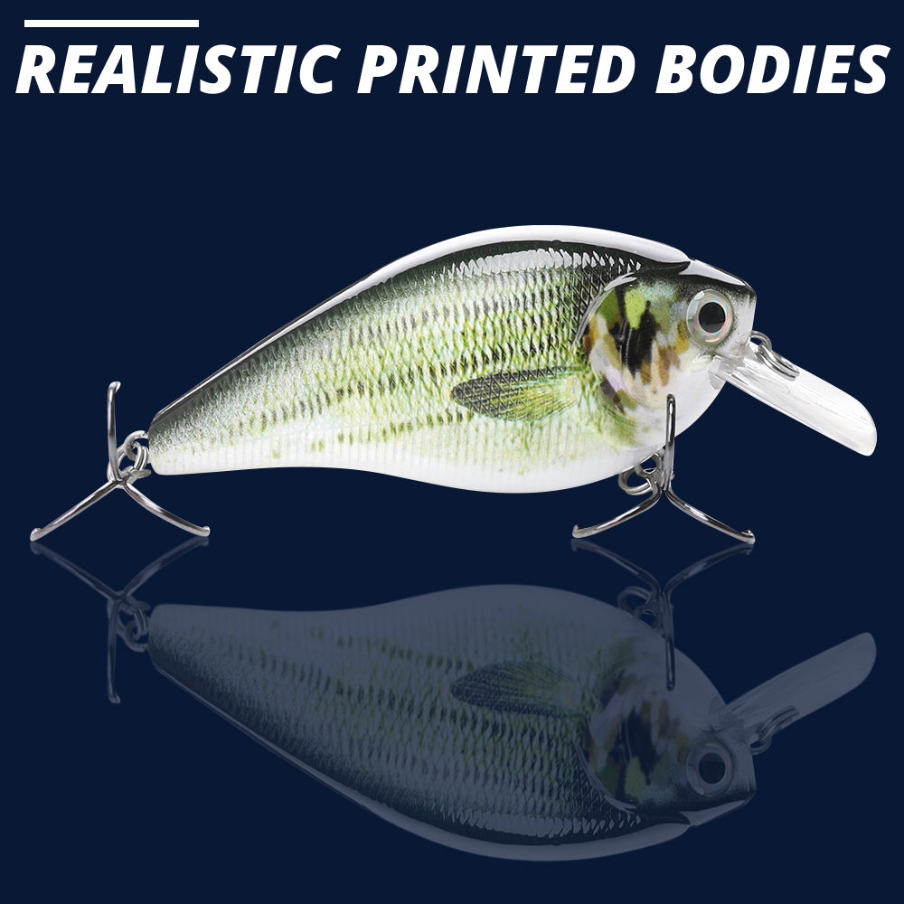 Large Bass Crankbait Floating Lure (82mm) - 3 Pack - Decoy Angling