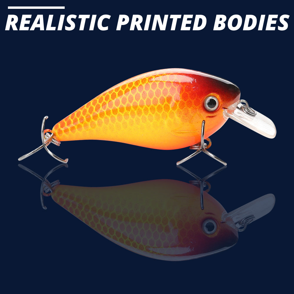 Medium Koi Crankbait Floating Lure (75mm) - 3 Pack - Decoy Angling