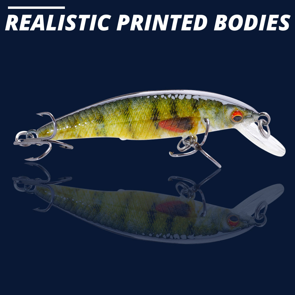Small Perch Crankbait Floating Lure (50mm) - 3 Pack - Decoy Angling