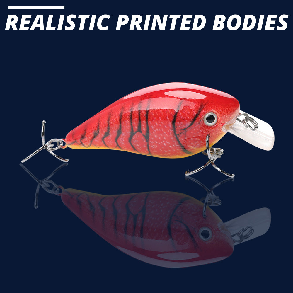 Medium Hot Cray Crankbait Floating Lure (75mm) - Decoy Angling