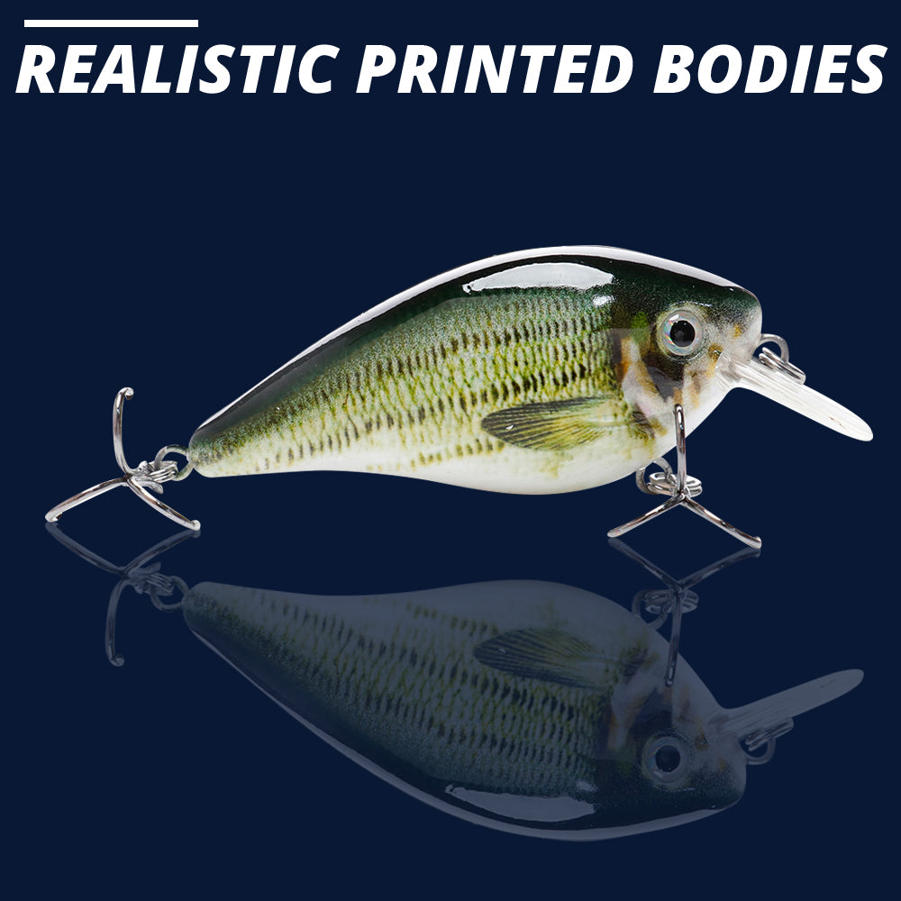 Medium Bass Crankbait Floating Lure (75mm) - 3 Pack - Decoy Angling