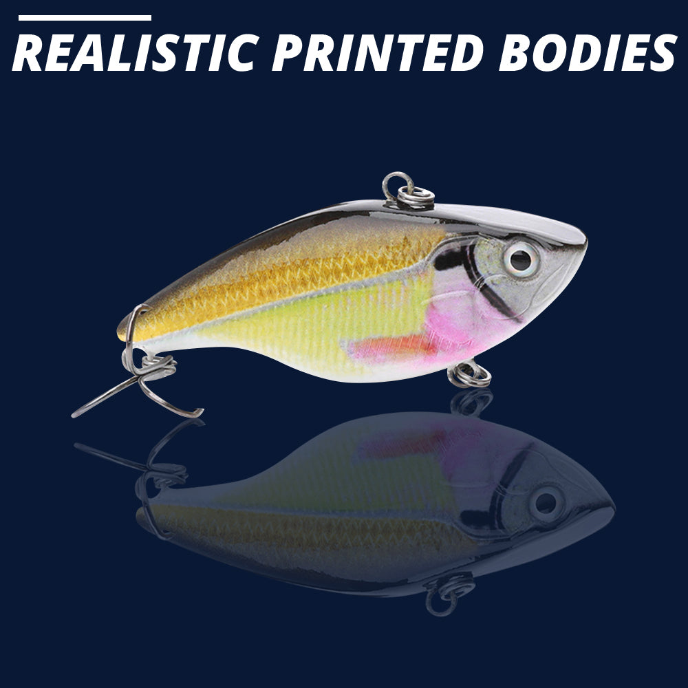 Large Rainbow Swimbait Sinking Lure (70mm) - 3 Pack - Decoy Angling