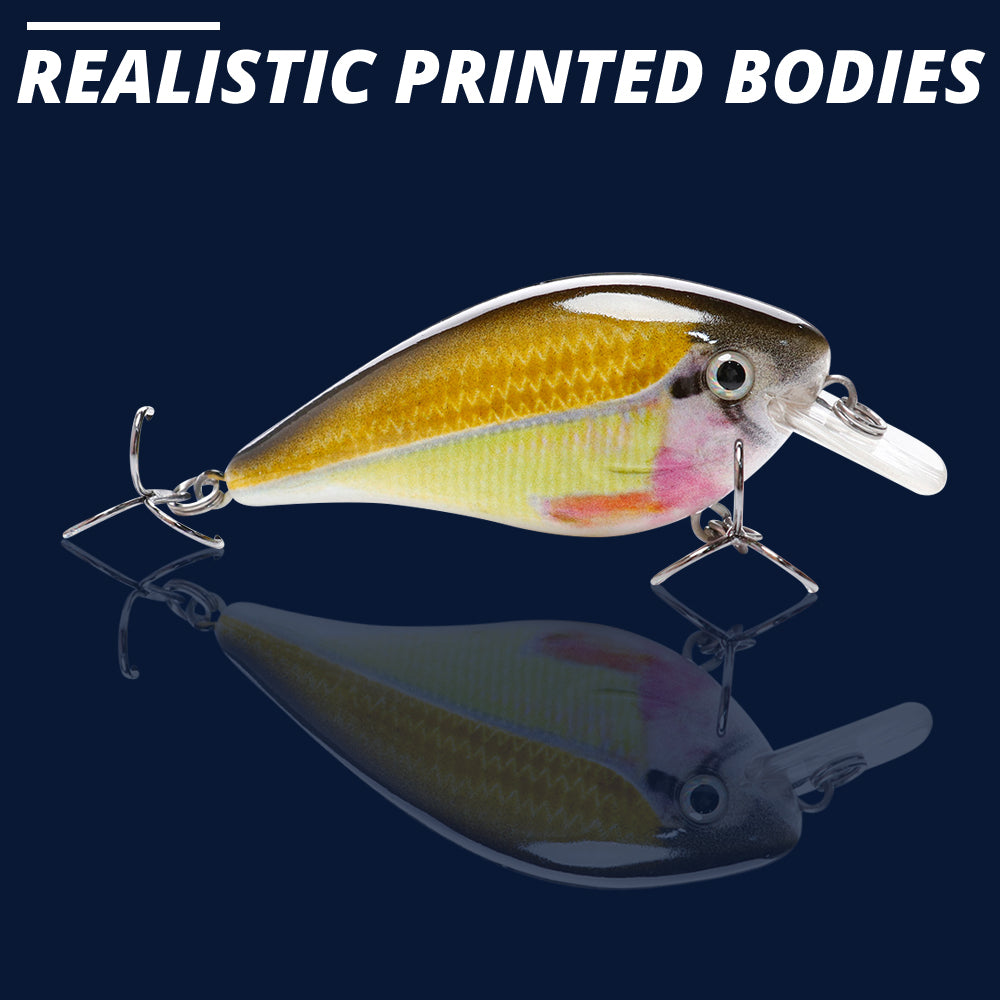 Medium Rainbow Crankbait Floating Lure (75mm) - Decoy Angling