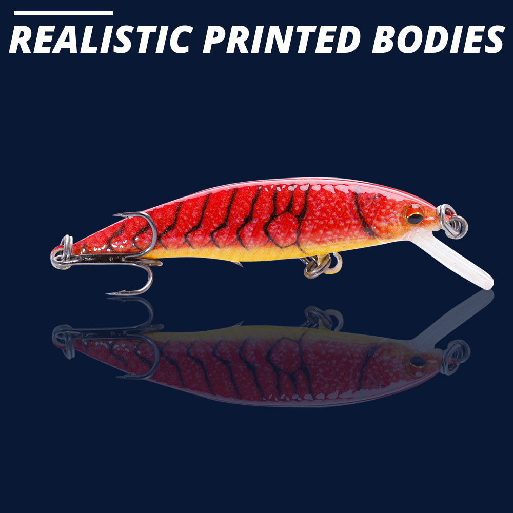 Small Hot Cray Crankbait Floating Lure (50mm) - 3 Pack - Decoy Angling