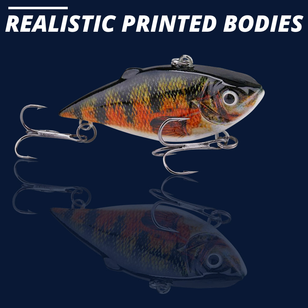 Small Deep Perch Swimbait Sinking Lure (64mm) - 3 Pack - Decoy Angling