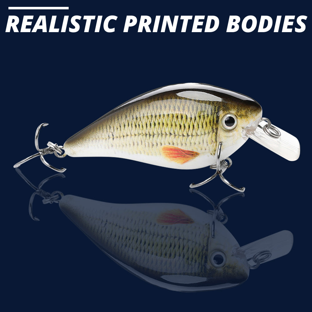 Medium Rudd Crankbait Floating Lure (75mm) - 3 Pack - Decoy Angling