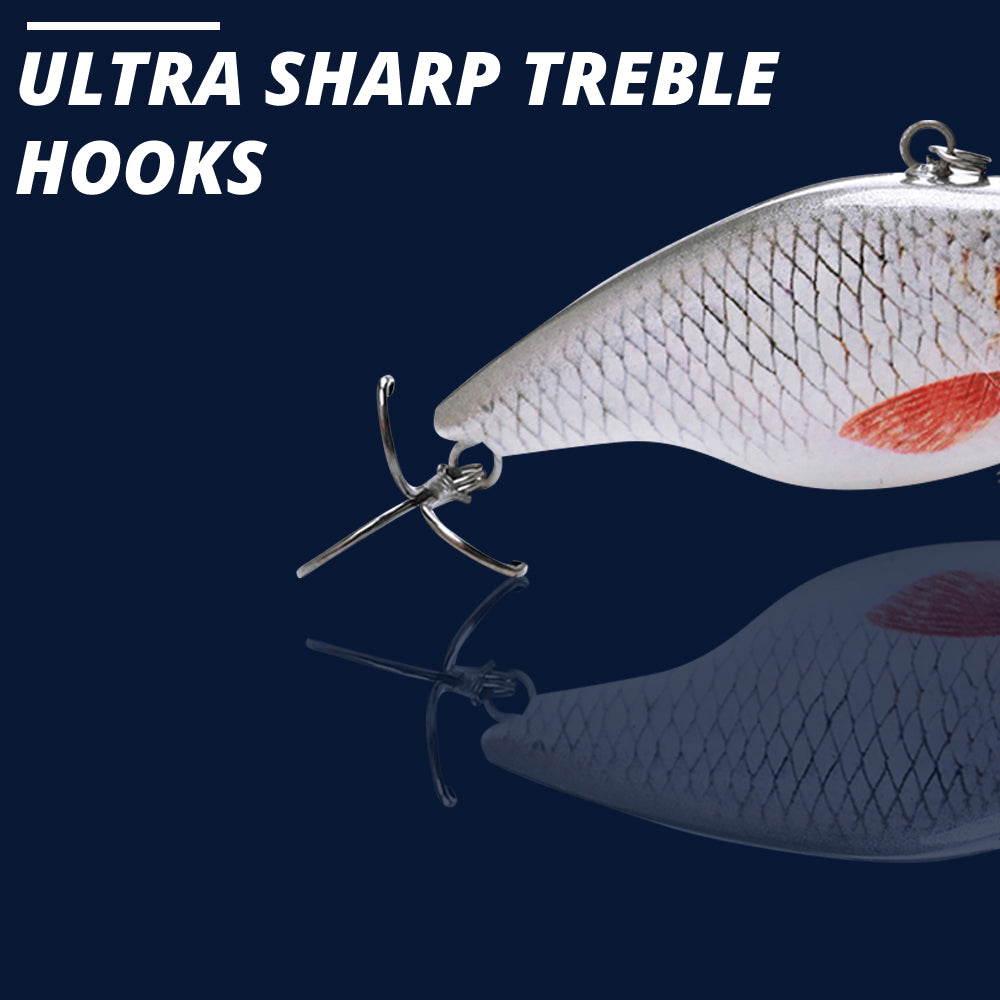 Large Roach Swimbait Sinking Lure (70mm) - 3 Pack - Decoy Angling