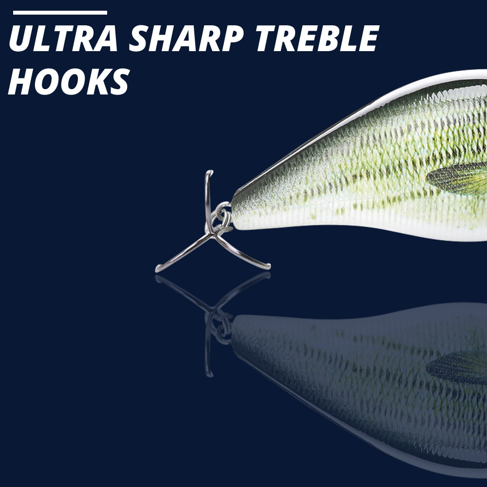 Large Bass Crankbait Floating Lure (82mm) - 3 Pack - Decoy Angling