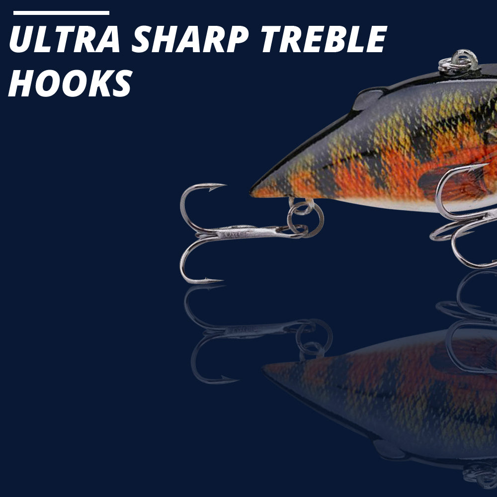 Small Deep Perch Swimbait Sinking Lure (64mm) - 3 Pack - Decoy Angling